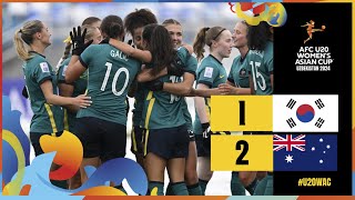 Full Match  AFC U20 Womens Asian Cup Uzbekistan 2024™  Group stage  Korea Republic vs Australia [upl. by Nylrahc]