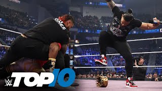 Top 10 Friday Night SmackDown moments WWE Top 10 Jan 28 2022 [upl. by Bergman]