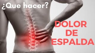 Dolor de ESPALDA lumbar bajo mejor posición para dormir planchar levantar objetos [upl. by Carmelia805]