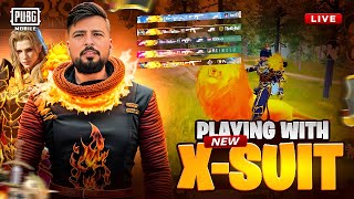 CHICKEN WITH NEW XSUIT  PUBG MOBILE LIVE STREAM [upl. by Agneta]