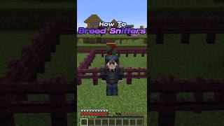 How to Breed Sniffers in minecraft 120 shorts [upl. by Elmer]