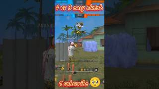 1vs 3 easy clutchfreefireimpossibleffgarenafreefiremusicmangofunkviralshortstrending [upl. by Jarvey]