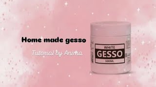 home made gesso  gesso tutorial  white gesso tutorial  october 312024 [upl. by Hteazile]