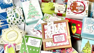 Inspirationen für Verpackungen  Ich zeige meinen Adventskalender StampinUp  DIY [upl. by Thursby401]