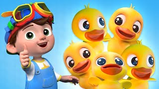 Five Little Ducks  Animals for Kids  Feathered Friends Fun  Educational Learning 🐥 [upl. by Lohcin928]