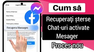 Cum să recuperezi mesajele șterse pe messenger 2024  Restaurați mesajele șterse [upl. by Nailliw]