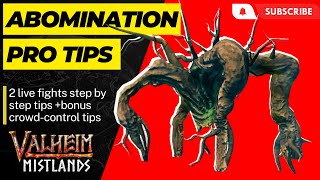 Abomination pro tips  Valheim Mistlands  master the swamp gaming survival valheim [upl. by Airdnaxela]