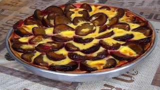 Home made Delicious Plum Pie  Best Plum Pie Recipe [upl. by Flossy]