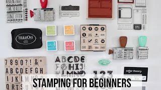 Stamping for Beginners  julimakesthings [upl. by Mcclimans]