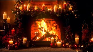 Cozy Christmas Fireplace🔥Instrumental Christmas Piano amp Relaxing Fire Sounds 🎄Merry Christmas [upl. by Llain659]