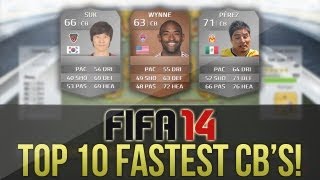 FIFA 14 Ultimate Team  TOP 10 FASTEST CBS [upl. by Fisken]