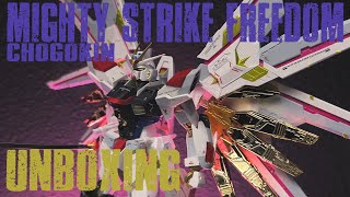 CHOGOKIN MIGHTY STRIKE FREEDOM GUNDAM from GUNDAM SEED FREEDOM UNBOXING [upl. by Meli]