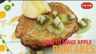 instant apple breakfast 2waysapple pancakeapple recipeeasy and tastybelieve in your cooking [upl. by Gerhan]