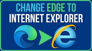 How to Change MICROSOFT EDGE to INTERNET EXPLORER  How to Enable Internet Explorer in Windows 1011 [upl. by Kryska]