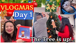 VLOGMAS DAY 1🎄CHRISTMAS TREE IS UP STORYTIME MORE [upl. by Regdor]