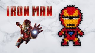 Making Iron man Using IKEA PYSSLA Fuse Beads [upl. by Johnna305]