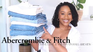 ABERCROMBIE CURVE JEANS TRY ON HAUL amp REVIEW  IS IT WORTH THE HYPE  SIZING FIT QUALITY amp MORE [upl. by Yerdua610]