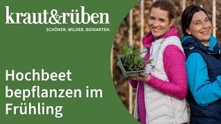 Hochbeet bepflanzen im Frühling  Hochbeet frühlingsfit machen [upl. by Lathan]