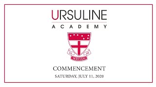 Ursuline Academy Graduation  2020 [upl. by Delmor]