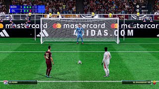 EA FC25  AS Roma Vs Olympique Lyonnais Penalty Shootout  UEFA Champions League [upl. by Nairolf976]