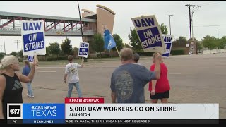 5000 UAW workers go on strike at Arlington GM plant [upl. by Arty]