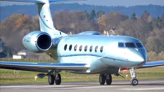 Beautiful Gulfstream G650 RA10207 TakeOff [upl. by Nicolea]