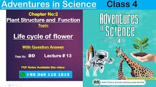 Life Cycle of Flowering Plants  Science APS Class 4 garrisonwithHaiqa [upl. by Alaehs195]