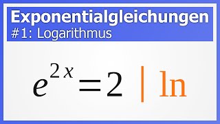 Exponentialgleichungen lösen 1 Logarithmus  How to Mathe [upl. by Arbas]