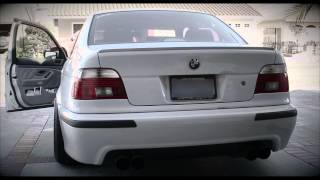 BMW E39 530i Exhaust Muffler and Resonator delete [upl. by Judye]