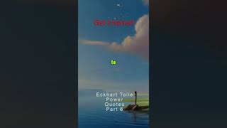 Eckhart Tolle Most Powerful  Part67 from Power of Now A New Earth Bestseller Audiobooks shorts [upl. by Akerehs793]