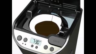 Fonctionnement de la cafetière programmable Titanium de Krups [upl. by Arob]