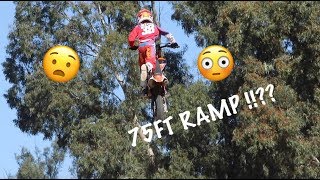 World Record  Dangerboy Deegan hits the 75ft ramp Dad said no [upl. by Rawdon182]