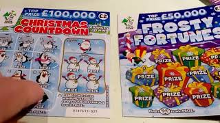 SCRATCHCARDSCOOL FORTUNEFROSTY FORTUNESANTAS MILLIONSCHRISTMAS COUNTDOWN CLASSIC [upl. by Letram278]