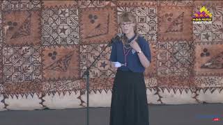 Y9 student Bethsharon Mattocks at the Samoan Language Speech Competition in the ASB Polyfest 2024 [upl. by Hershel152]