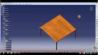 IKEA EKEDALEN Extendable Table Design Tutorial  3 Minutes In CATIA V5 For Beginners  EngineerToys [upl. by Vonnie]