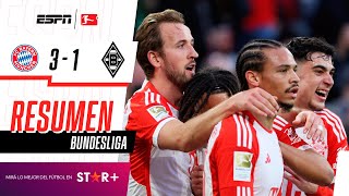 ¡LOS BÁVAROS LO DIERON VUELTA Y TERMINARON GOLEANDO  B Munich 31 B Mgladbach RESUMEN [upl. by Hafeetal]