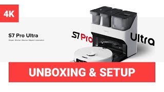 Roborock S7 MaxV ULTRA  Unboxing amp Setup  Ladestation mit Absaugung amp Wassertanks [upl. by Rhea205]