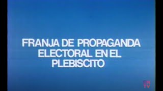 Plebiscito 1988  Franja Electoral [upl. by Eahcim]