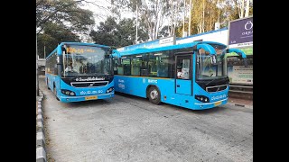 BMTC KIA 14 AC VOLVO AIRPORT BUS Stops amp Route bmtcbus bengaluru bmtc [upl. by Davis]