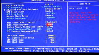 i7 960 overclocked to 40 in a GAX58AUD5 [upl. by Neisa]