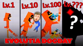 EVOLUTIA DOGDAY LVL 1 VS LVL 10 VS LVL 100 VS LVL  DRACULASS ESTE MANCAT DE DOGDAY DEMONIC EPIC [upl. by Noraj826]