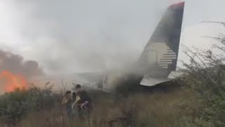 Watch Deadly plane crash at Afghanistans Bagram Airfield [upl. by Nnyloj]