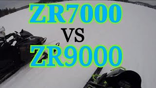 RACING THE FASTEST PRODUCTION SNOWMOBILE  7000 vs 9000 turbo [upl. by Rodrique205]