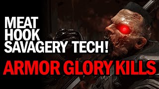 New TECH for Doom Eternals quotMeat Hookquot  Armor Glory Kill Breakdown [upl. by Naginnarb]