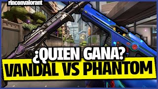 VANDAL vs PHANTOM ¿CUAL es LA MEJOR ARMA de VALORANT [upl. by Lraed]