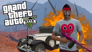 GTA 5 Online Funny Moments  Morphed Cars Windmill Launches Dumb Mugger GTA V Online [upl. by Iadam]