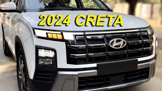 2024 CRETA ALL DETAILS OUT  TOP MODEL CRETA WHITE  NEW 2024 CRETA FACELIFT IS HERE  CRETA LAUNCH [upl. by Myranda]