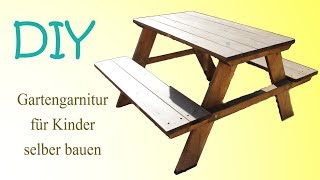 Gartengarnitur für Kinder selber bauen DIY [upl. by Aihsenak163]