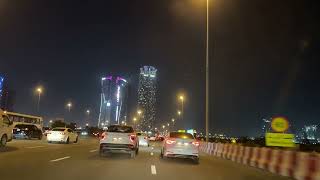 Medcare Sheikh Zayed Road to Barari  DUBAI 4K drive [upl. by Eema]