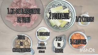 Recette blanquette de veau au Cookeo [upl. by Lifton445]